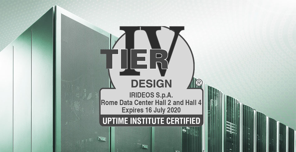 Certificazione TIER IV per il data center IRIDEOS di Roma